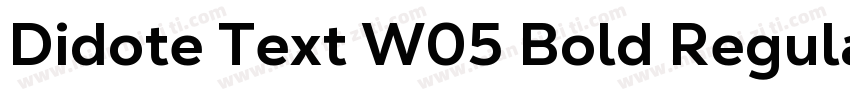 Didote Text W05 Bold Regular字体转换